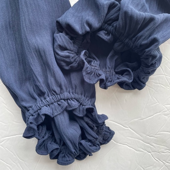 Ruffled Dress Peplum Balloon Sleeve  MAX STUDIO Size Medium - Picture 8 of 12